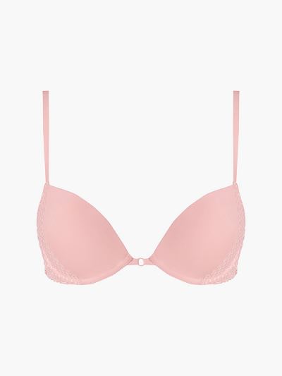 Calvin Klein Underwear HU760587 | Calvin Klein Triangle Lace Plunge Női Melltartó Rózsaszín
